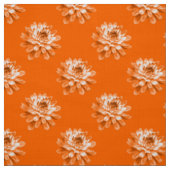 Chrysanthemum Pattern - Orange Stoff (Muster)