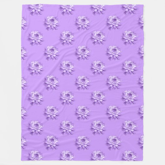 Chrysanthemum Pattern - Ostern Lila Fleecedecke (Vorderseite)