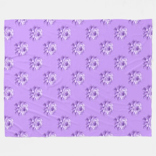 Chrysanthemum Pattern - Ostern Lila Fleecedecke (Vorderseite (Horizontal))