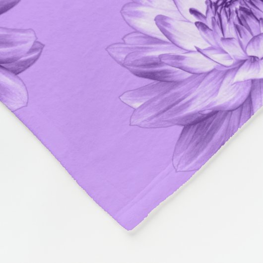 Chrysanthemum Pattern - Ostern Lila Fleecedecke (Ecke)