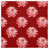 Chrysanthemum Pattern - Ruby Red Stoff (Muster)