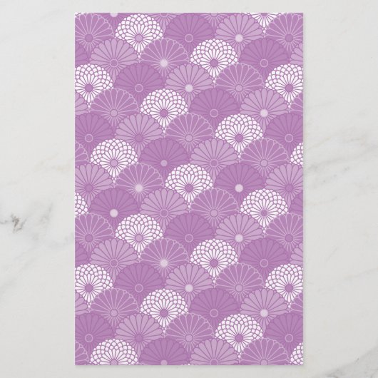 Chrysanthemum Pattern Stationery Briefpapier (Rückseite)