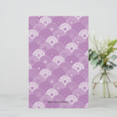 Chrysanthemum Pattern Stationery Briefpapier (Stehend Vorderseite)