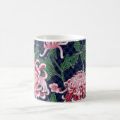 Chrysanthemum Peonies Vintag Pattern Kaffeetasse (Mittel)