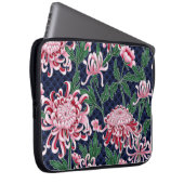 Chrysanthemum Peonies Vintag Pattern Laptopschutzhülle (Vorne Rechts)