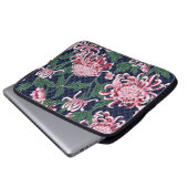 Chrysanthemum Peonies Vintag Pattern Laptopschutzhülle (Vorne Knopf)