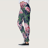 Chrysanthemum Peonies Vintag Pattern Leggings (Links)