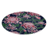 Chrysanthemum Peonies Vintag Pattern Schneidebrett (Ecke)
