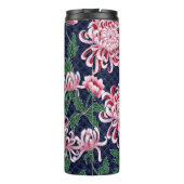Chrysanthemum Peonies Vintag Pattern Thermosbecher (Rückseite)