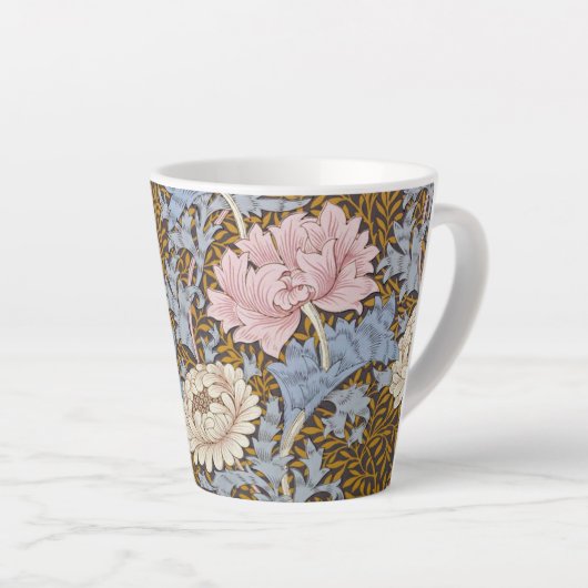 Chrysanthemum Pink Floral William Morris Milchtasse (Rechte Ecke)