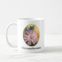 Chrysanthemum Pink und Cream Pastel Floral