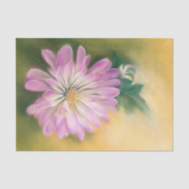 Chrysanthemum Pink und Cream Pastel Floral Seidenpapier