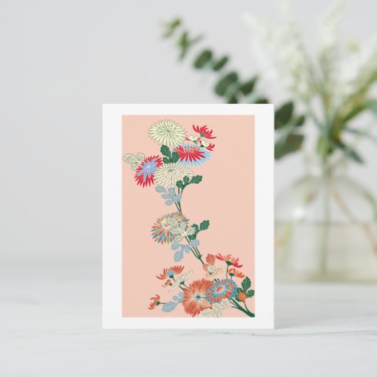 Chrysanthemum Postkarte (Stehend Vorderseite)