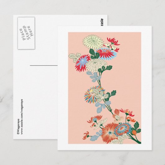 Chrysanthemum Postkarte (Vorne/Hinten)