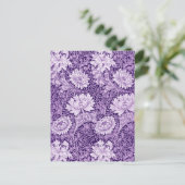 Chrysanthemum Purple Postkarte (Stehend Vorderseite)