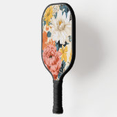 Chrysanthemum Retro Blume Pickleball Schläger (Links)