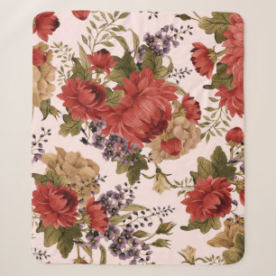 Chrysanthemum-Rose: blühend nahtlos Sherpadecke