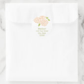 Chrysanthemum Rücksendeadresse Umschlag Aufkleber (Tasche)