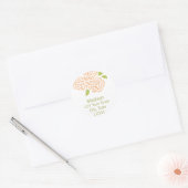 Chrysanthemum Rücksendeadresse Umschlag Aufkleber (Umschlag)