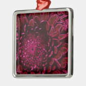 Chrysanthemum Silbernes Ornament (Links)