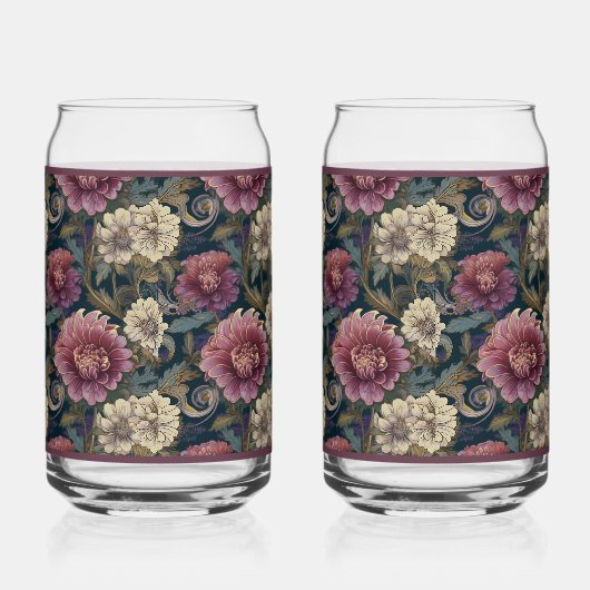 Chrysanthemum Soda Glass  Dosenglas (Rechts)