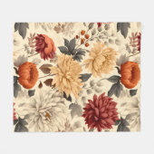 Chrysanthemum Symphony Fleecedecke (Vorderseite (Horizontal))