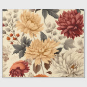 Chrysanthemum Symphony Geschenkpapier (Flach)