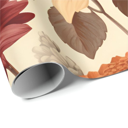 Chrysanthemum Symphony Geschenkpapier (Rolleneckpunkt)