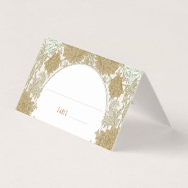 Chrysanthemum Table Name Cards Vintag Art Nouveau