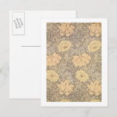 "Chrysanthemum" Tapete, 1876 Postkarte (Vorne/Hinten)