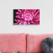 Chrysanthemum "The Opening" Leinwand schwarz druck (Insitu (Wohnzimmer))