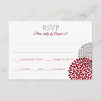 Chrysanthemum UAWG Postkarte | Marsala & Gray