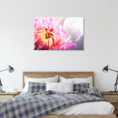 Chrysanthemum und Mond Leinwanddruck (Insitu (Schlafzimmer))