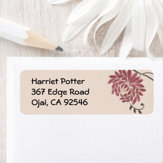 Chrysanthemum Vintag Wallpaper (Insitu)