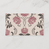 Chrysanthemum Vintag Wallpaper Visitenkarte (Rückseite)