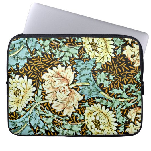 Chrysanthemum, Vintag William Morris, Laptopschutzhülle (Vorderseite)