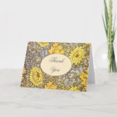 Chrysanthemum von William Morris Dankeskarte (Vorderseite)