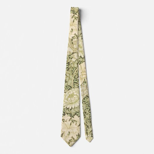 Chrysanthemum von William Morris, Vintag Art Krawatte (Vorderseite)