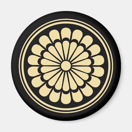 Chrysanthemum Wappen, Kamon Magnet (Vorne)