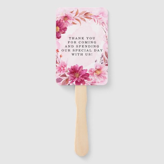 Chrysanthemum Wedding Fächer (Rückseite)