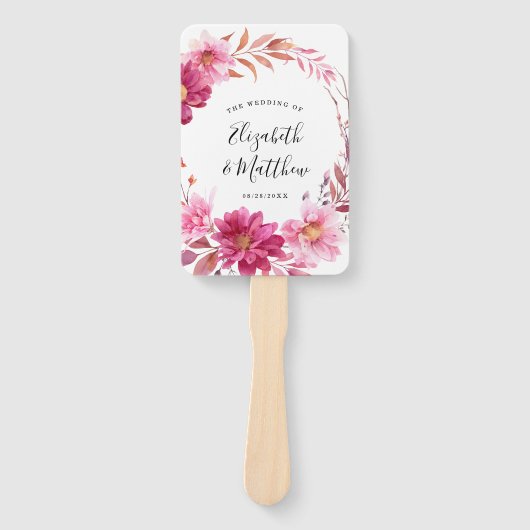 Chrysanthemum Wedding Fächer (Vorderseite)