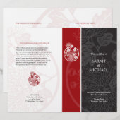 Chrysanthemum Wedding Program Flyer (Vorne/Hinten)