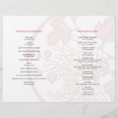 Chrysanthemum Wedding Program Flyer (Rückseite)