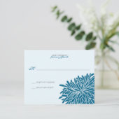 Chrysanthemum Wedding Response RSVP Karte (Stehend Vorderseite)
