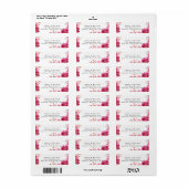 Chrysanthemum Wedding Rücksendeadresse (Vorne)