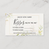 Chrysanthemum Wie viele Küsse Brautparty Platzkarte (Vorderseite)