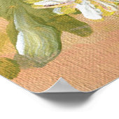 Chrysanthemum Wiese: Akryllische Handmalerei. Poster (Ecke)