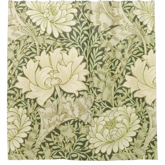 Chrysanthemum William Morris Duschvorhang (Vorderseite)