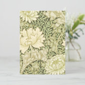 Chrysanthemum William Morris Einladung (Stehend Vorderseite)