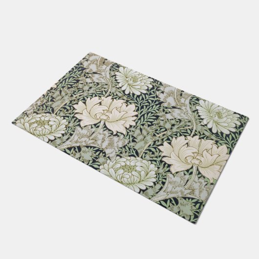Chrysanthemum, William Morris Fußmatte (Schrägansicht)
